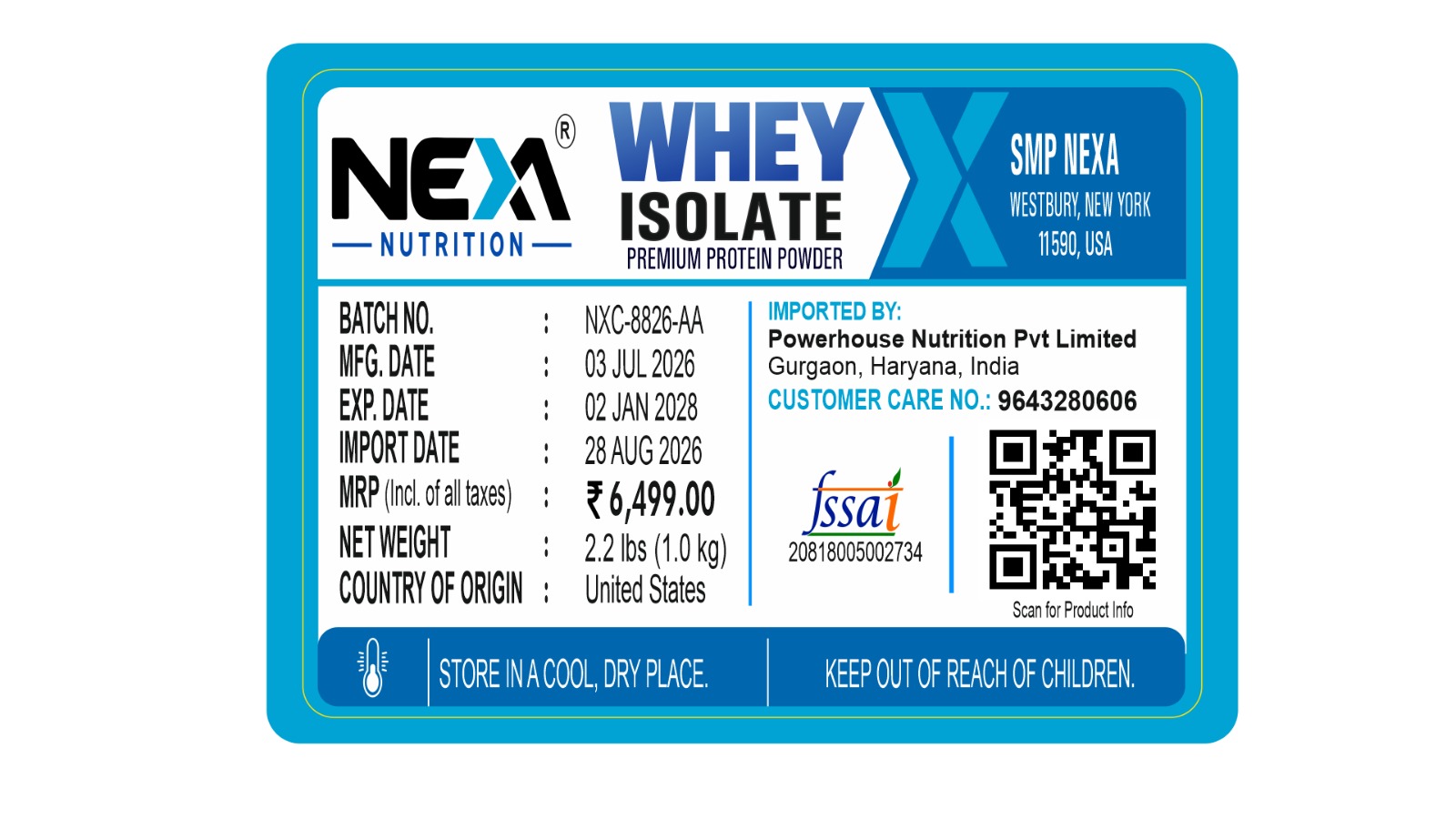 Isolate Whey back